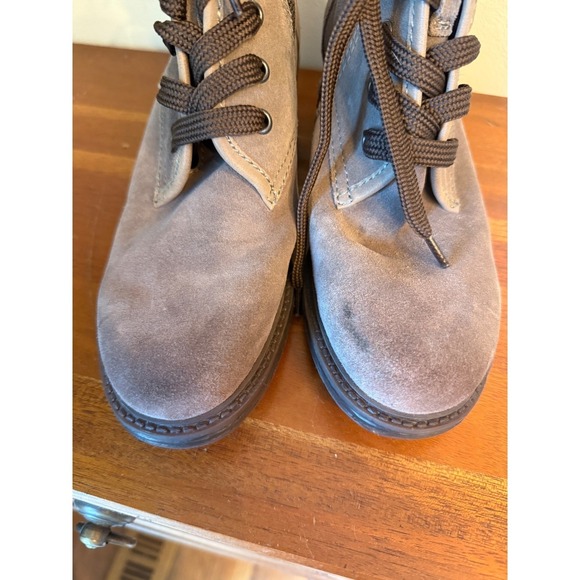 OTBT Suede Ankle Boots Women's Lace Up Zipper Combat Style Country Size 7.5M - Picture 5 of 7